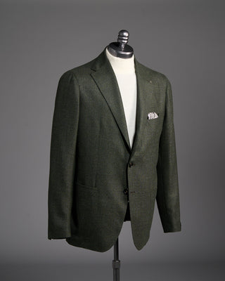 Tagliatore Basketweave Super 110s Wool Sport Jacket Green 4 6300