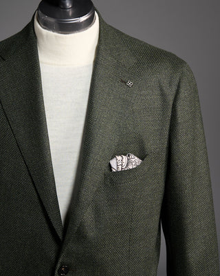 Tagliatore Basketweave Super 110s Wool Sport Jacket Green 5 6301