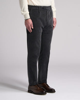 Briglia 1949 Cotton Lyocell Silky Smooth Corduroys Gunmetal 1 5746