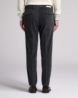 Briglia 1949 Cotton Lyocell Silky Smooth Corduroys Gunmetal 2 5747