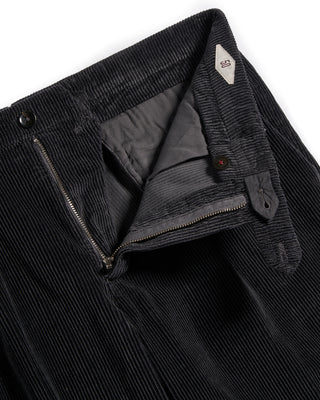 Briglia 1949 Cotton Lyocell Silky Smooth Corduroys Gunmetal 3 5667