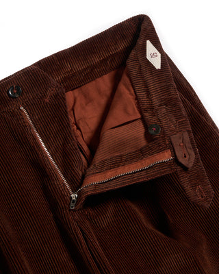 Briglia 1949 Cotton Lyocell Silky Smooth Corduroys Chestnut 3 5674