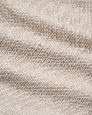 Gran Sasso Birdseye Knit Full Zip Sweater Beige 5 2875