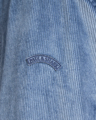 Paul  Shark Corduroy Overshirt With Moon Badge Light Blue 2 2293
