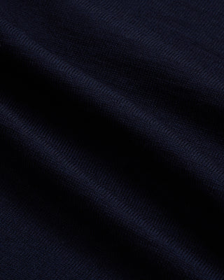 Gran Sasso Long Sleeve Zip Wool Polo Navy 3 2866