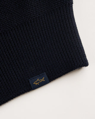 Paul  Shark Shark Tag Tech Wool Full Zip Sweater Navy 2 1843