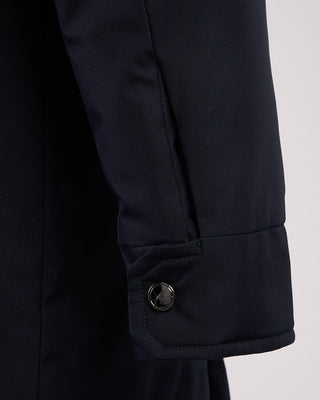 Paul  Shark Carcoat Save The Sea With Leather Details And Shark Fin Navy 9 2169