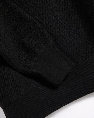 Gran Sasso Fur Stitch Hoodie Black 18 6093