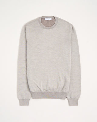 Gran Sasso Double Faced Wool Crewneck Sweater Cream 7 3179