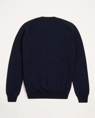 Gran Sasso Double Faced Wool Crewneck Sweater Navy 8 2826
