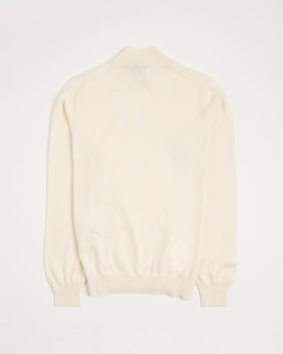 Gran Sasso Mock Neck Wool Sweater Cream 9 3170