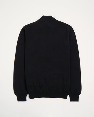Gran Sasso Mock Neck Wool Sweater Black 7 3135