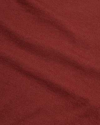 Gran Sasso Mock Neck Wool Sweater Brick 6 3129