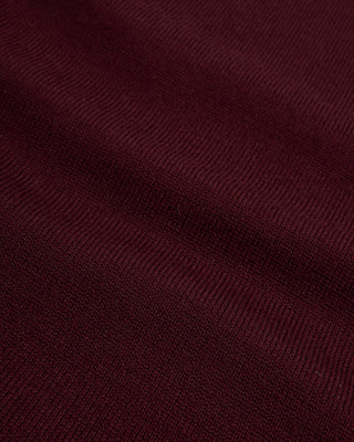 Gran Sasso Mock Neck Wool Sweater Burgundy 2 3175