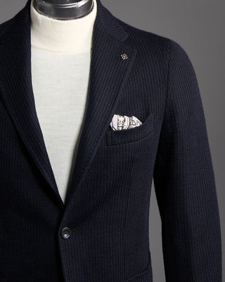 Tagliatore The Ultimate Knit Blazer Navy 2 6279