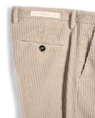 Briglia 1949 Wide Wale Cotton Corduroys Stone 6 5689