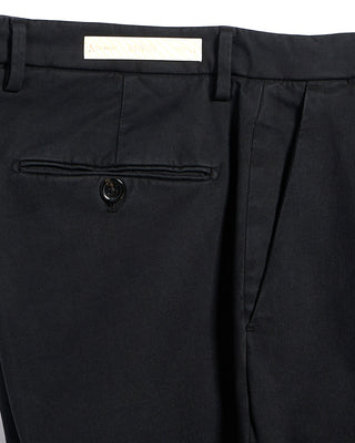 Briglia 1949 Ultrasoft Cotton Modal Twill Casual Pants Black 12 3360