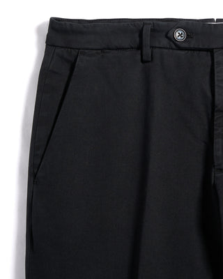 Briglia 1949 Ultrasoft Cotton Modal Twill Casual Pants Black 8 3358