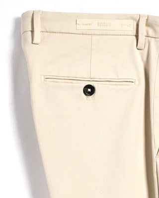 Briglia 1949 Ultrasoft Cotton Modal Twill Casual Pants Cream 16 3343