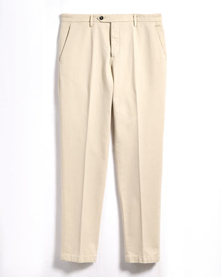 Briglia 1949 Ultrasoft Cotton Modal Twill Casual Pants Cream 6 3346