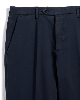 Briglia 1949 Ultrasoft Cotton Modal Twill Casual Pants Navy 11 3355