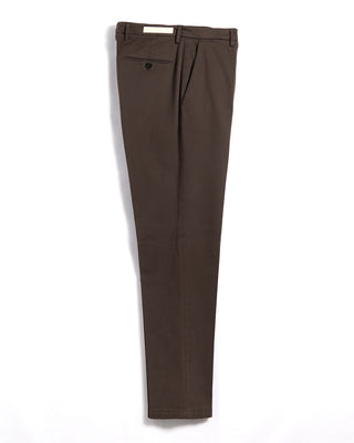 Briglia 1949 Ultrasoft Cotton Modal Twill Casual Pants Chocolate 15 3352