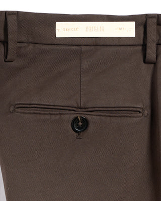 Briglia 1949 Ultrasoft Cotton Modal Twill Casual Pants Chocolate 16 3351