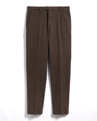 Briglia 1949 Ultrasoft Cotton Modal Twill Casual Pants Chocolate 9 3354