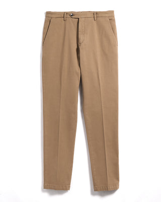 Briglia 1949 Ultrasoft Cotton Modal Twill Casual Pants Tan 5 3361