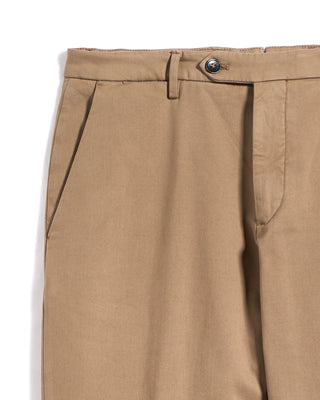Briglia 1949 Ultrasoft Cotton Modal Twill Casual Pants Tan 7 3362