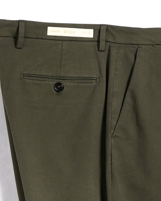 Briglia 1949 Ultrasoft Cotton Modal Twill Casual Pants Olive 2 3347