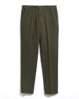 Briglia 1949 Ultrasoft Cotton Modal Twill Casual Pants Olive 8 3350