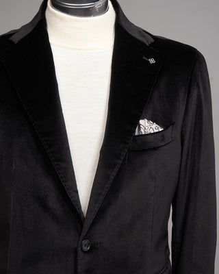 Tagliatore Velvet Soft Dinner Jacket Black 5 5309
