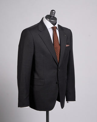 UPOS11050R Tagliatore Loro Piana Zealander Merino Wool Charcoal Suit Charcoal 7 2339