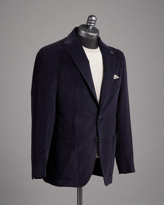 VNTB30248R Tagliatore Elegant Navy Corduroy Soft Sport Jacket Navy 1 2473