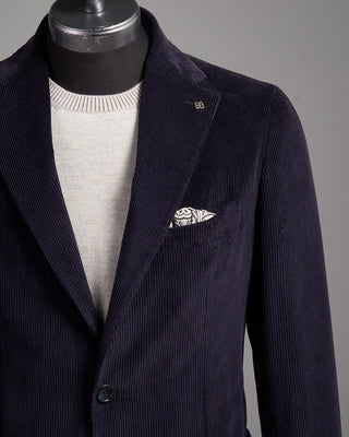 VNTB30248R Tagliatore Elegant Navy Corduroy Soft Sport Jacket Navy 2 2478