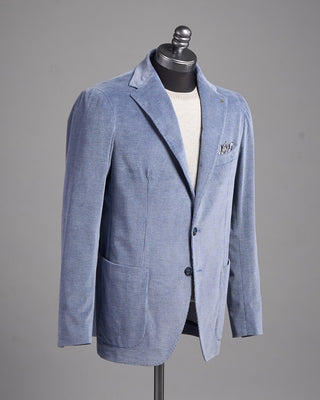 VNTI16550R Tagliatore Cashcotton Frosted Corduroy Soft Jacket Light Blue 4 2482