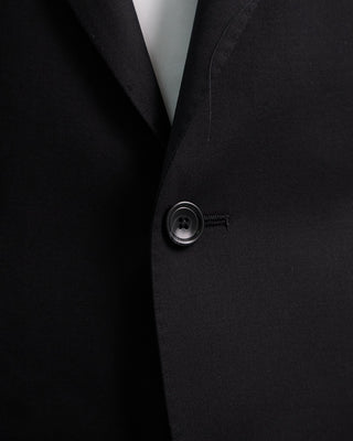 Tagliatore Black Soft Structured Solid Suit Black  1