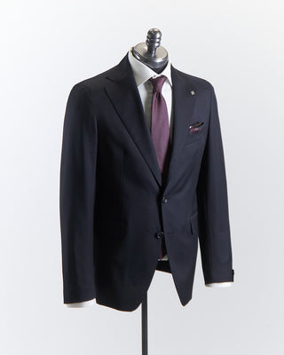 Tagliatore Navy Soft Structured Solid Suit Navy 1