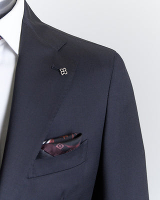 Tagliatore Navy Soft Structured Solid Suit Navy 1 7