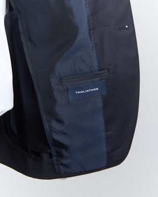 Tagliatore Navy Soft Structured Solid Suit Navy 1 8