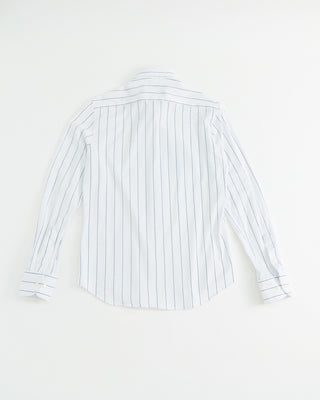Paul  Shark Pinstripe Jersey Cotton Shirt White 1 4