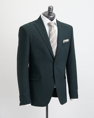 Tagliatore Malachite Wool Stretch Suit Forest Green 1