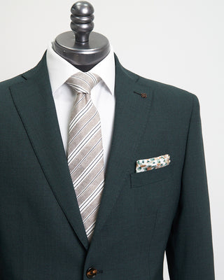 Tagliatore Malachite Wool Stretch Suit Forest Green 1 1