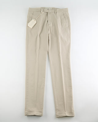 Briglia 1949 Cotton Tencel All Season Twill Casual Pants Beige  8