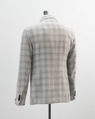 Tagliatore Pearl Grey Ombre Check Summertime Sport Jacket Grey 1 6