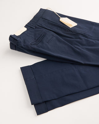Briglia 1949 Cotton Tencel All Season Twill Casual Pants Navy 3 1115