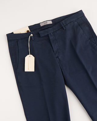 Briglia 1949 Cotton Tencel All Season Twill Casual Pants Navy 6 1118