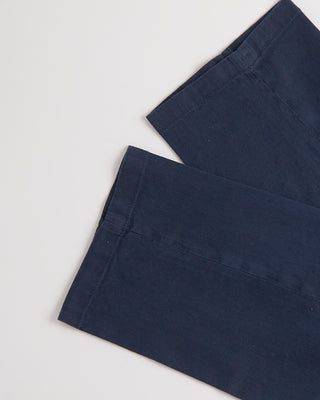 Briglia 1949 Comfort Fit Linen Stretch Summer Trousers Navy 423