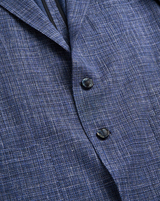 Tagliatore Crosshatch Blues Stretch Hopsack Soft Jacket Blue 3 485